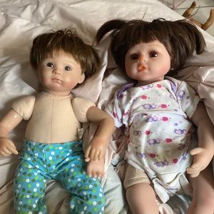 Reborn baby doll twins